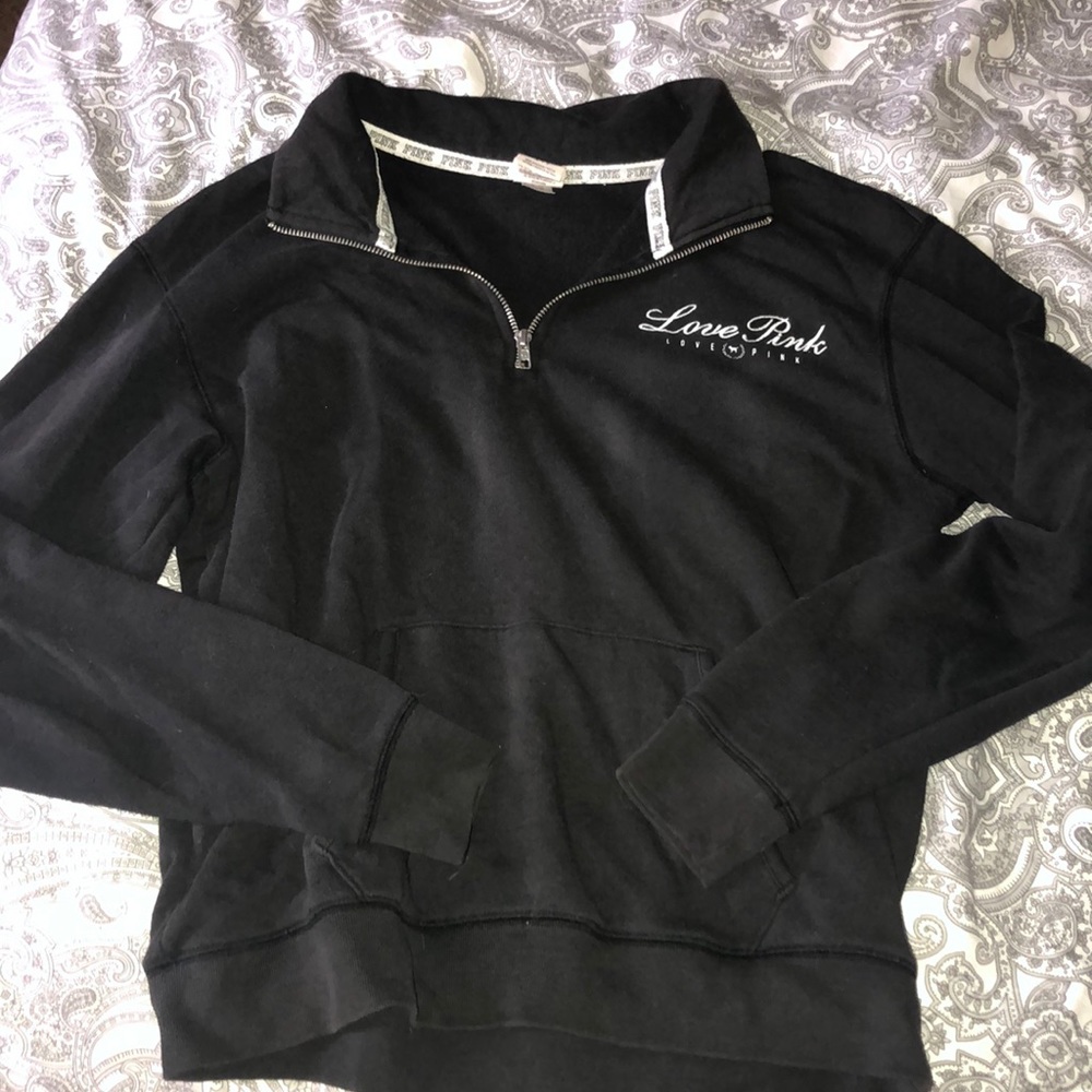 Black half zip from PINK